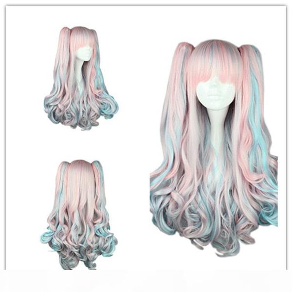 

gt;&gt;&gt;cosplay wig party wigs curly synthetic hair 70cm 27.6, Black;brown