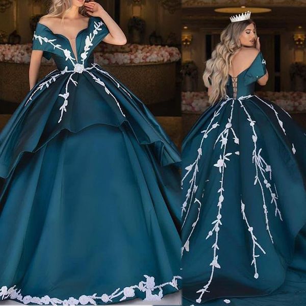 

новый плюс размер шарикового платья готические свадебные платья свадебные платья милая vestidos de noiva роскошный арабский дубай халат дуба, White