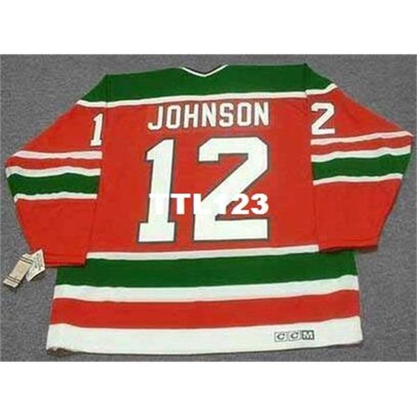 

men #12 mark johnson new jersey devils 1988 ccm vintage hockey jersey or custom any name or number retro jersey, Black