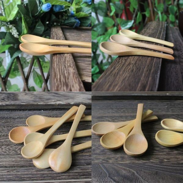 

new pattern baby spoon small spoons wooden soup scoop lovely household kitchen tools 10cm having dinner 0 7ad d2