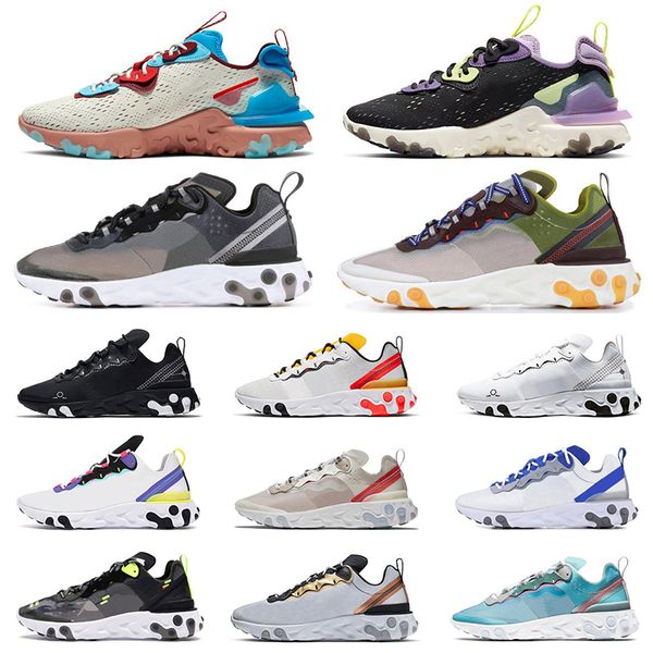 

classic react element 87 55 mens womens outdoor shoes react vision light bone gravity purple vast grey anthracite tour yellow mens trainers, White;red