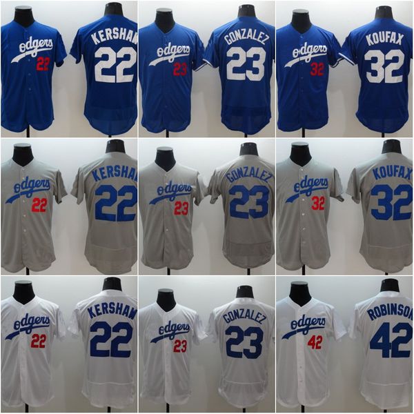 

men's vintage brooklyn #32 sandy cufax 22 clayton kershaw #42 jackie robinson jerseys #34 fernando valenzuela jersey s-3xl sewing, Black
