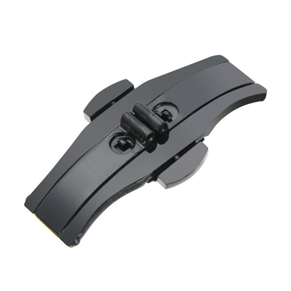 

застежка часы развертывание диапазон пряжка shellhard 21 2й fold для планок цветов бабочки 4 из нержавеющей стали sqcwfc bdefashion, Black;brown