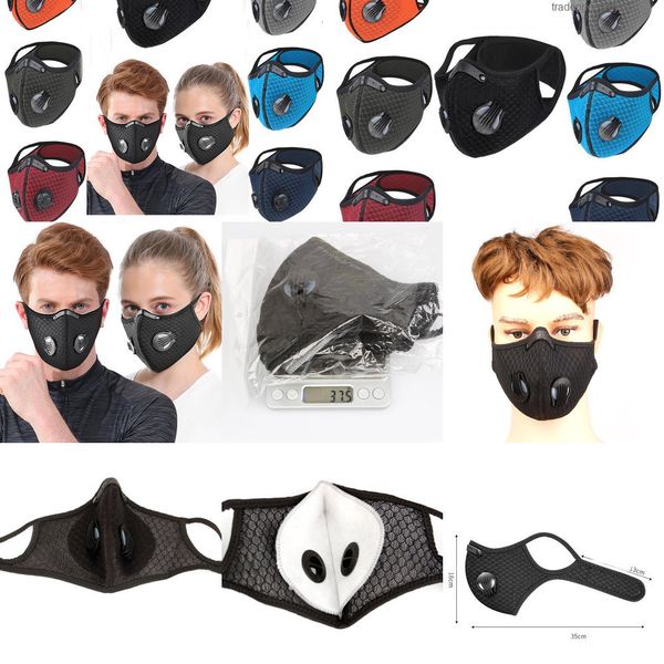 

mask face anti biking dust carbon riding bike running cycling anti-pollution activated