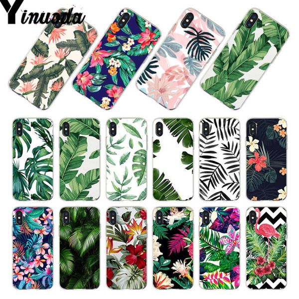 

sewqyinuoda case for vip 7 6 including tropical plants, bananas, tre, leav, flowers, 8, 6s plus, x, 5, 5s, se, 5c, 4svtrvgt