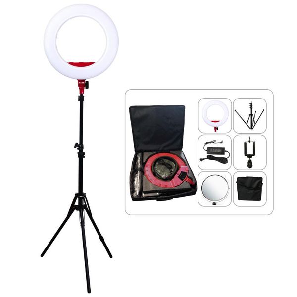 

yidoblo ax-480sii 18'' 48w 240 pcs led ring light usb charger makeup skin beauty camera phone pgraphy video lighting kit
