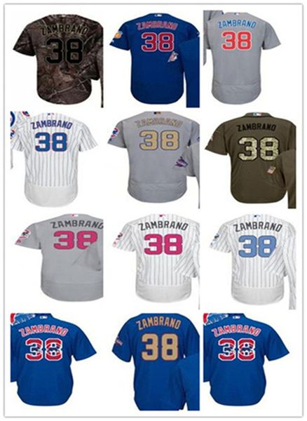

custom chicago cub leave name number 38 carlos zambrano baseball jersey men women youth jerseys, Blue;black