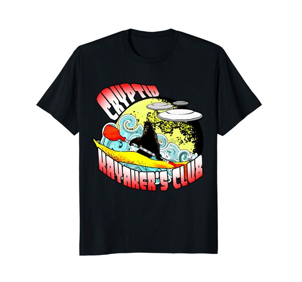 

cryptid kayaker club bigfoot ufo kayak monster t-shirt sport hooded sweatshirt hoodie