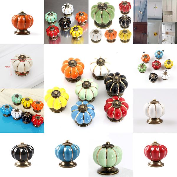 

ceramic and handle pumpkin shape pull door lovely children's furniture drawer cabinet hardware porcelain handles 1 nl9lx
