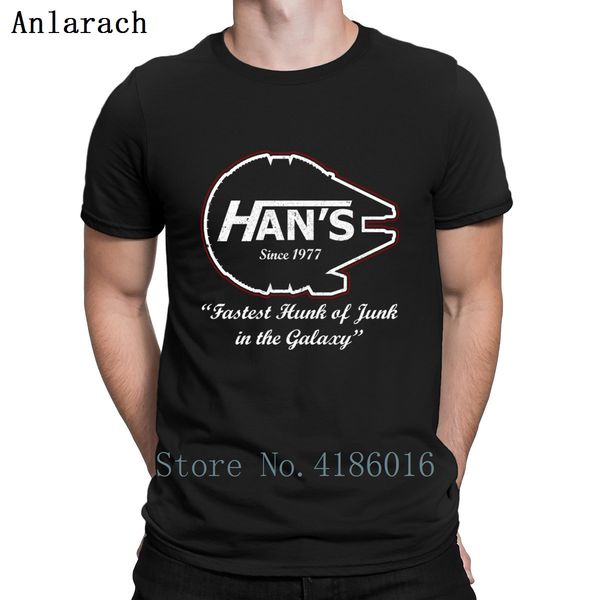 

han's ship fastest hunk of junk in the galaxys short sleeve pattern designer custom fun summer basic solid sport sweatshirt hoodie t sh