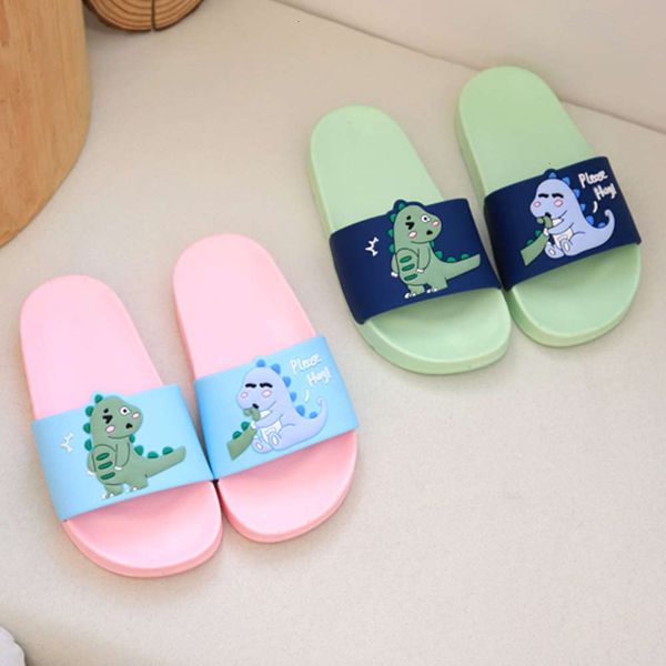 

cartoon school girls' middle summer children boys' lovely dinosaur little monster cool baby children's slippers, Black;red