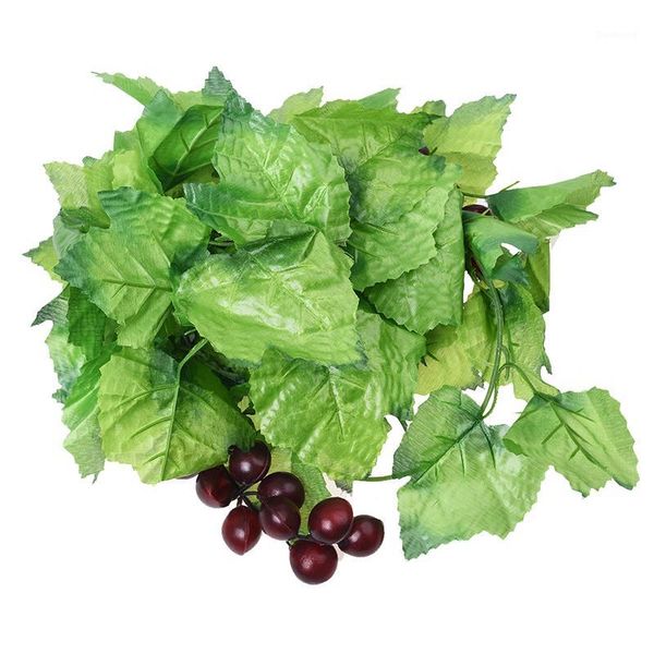 

home decorative green artificial grape vine 7.9 ft1