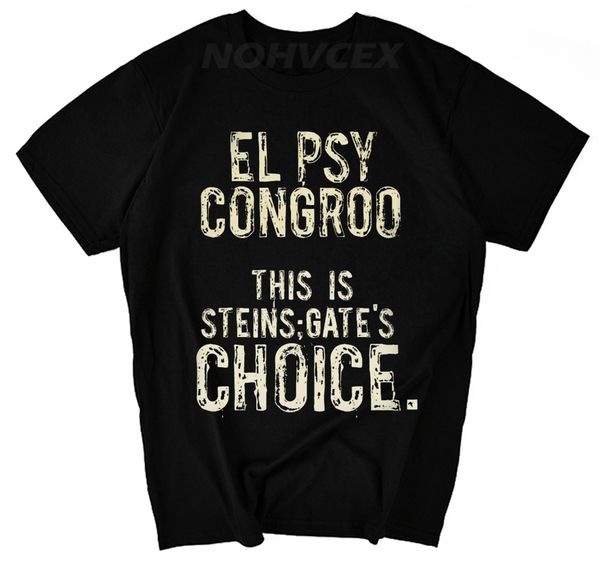 

anime steins gate cosplay t shirt makise kurisu t shirt summer short sleeve men tees el psy congroo sport hooded sweatshirt hoodie