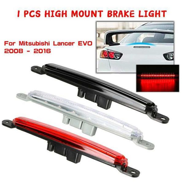 Novo 1 PC Luzes de travão de montagem de alta montagem para Mitsubishi Lancer EVO 8334A08 2008-2010 Preto / Vermelho / Limpar Shock à prova de choque Terceira parada de carros