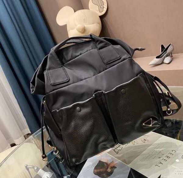 

2020 кожа новая мода женщины backpacks высокого качества с нейлон леди путешествия рюкзак девушки школы мешок подарка