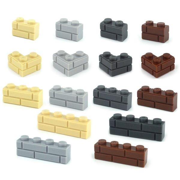 

building blocks classic thick wall bricks city accessories military moc parts sandbags stairs ladders diy fence 98283 15533 6020 yxlavk