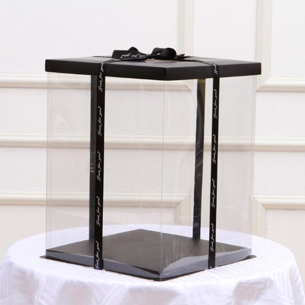 

40cm transparent empty gift box for artificial teddy bear rose flower gifts box women plush bear gift valentine's day