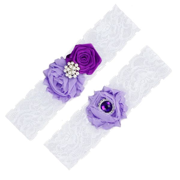 

1 pcs gorgeous ring bridal lace flower crystal leg wedding shower stocking garter belt thigh harness, Black;white