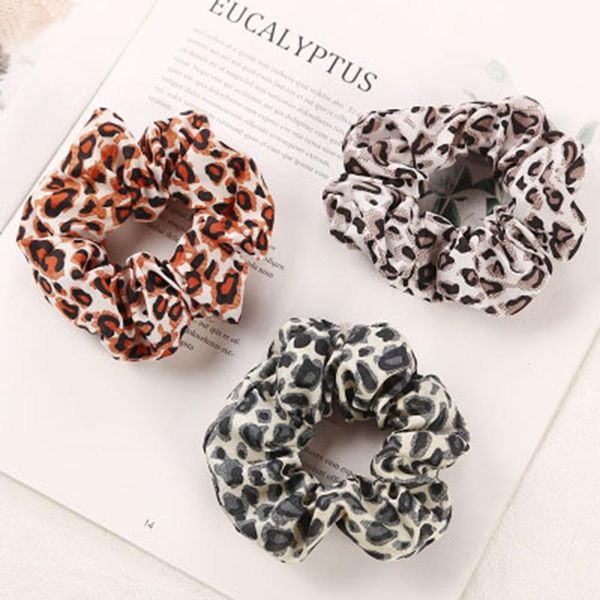 

новая мода печати scrunchies elastic rubber band шифоновое волос кольцо веревки галстуки хвостик держатель головной убор аксессуары для воло
