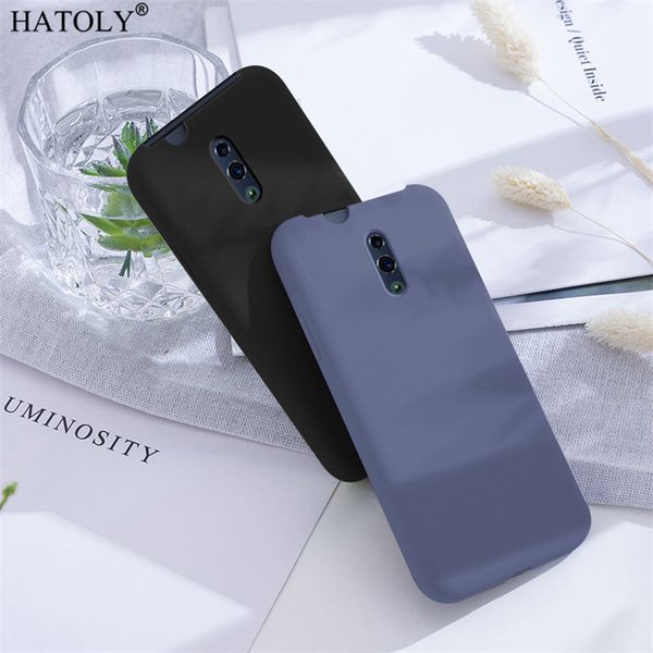 

задний люксовый жидкий силиконовый твердый цвет защитный чехол для оппоза reno bumper