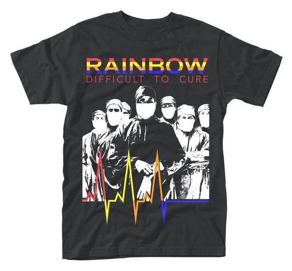 

rainbow 'difficult to cure' t-shirt - new & official man print t shirt hipster tee 2018 new arrival men sport hooded sweatshirt ho