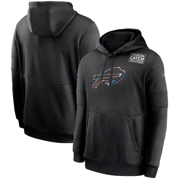 

2020 buffalo bills men woemn kid crucial catch sideline performance pullover football hoodie black