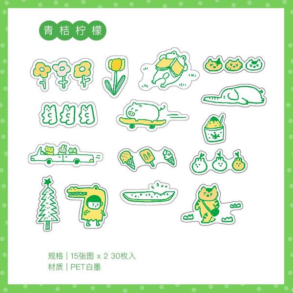 

30 шт пакет crayon shinchan взрыва ручной diary канцелярские kawaii наклейки записках planner журнал doodlin sqccts ppshop01