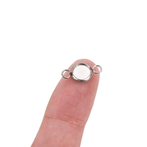 

20 шт. / лот из нержавеющей стали cabochon blanks установка 6-25 мм базовый лоток bezels blank для diy браслет подвеска доставка ювелирных и
