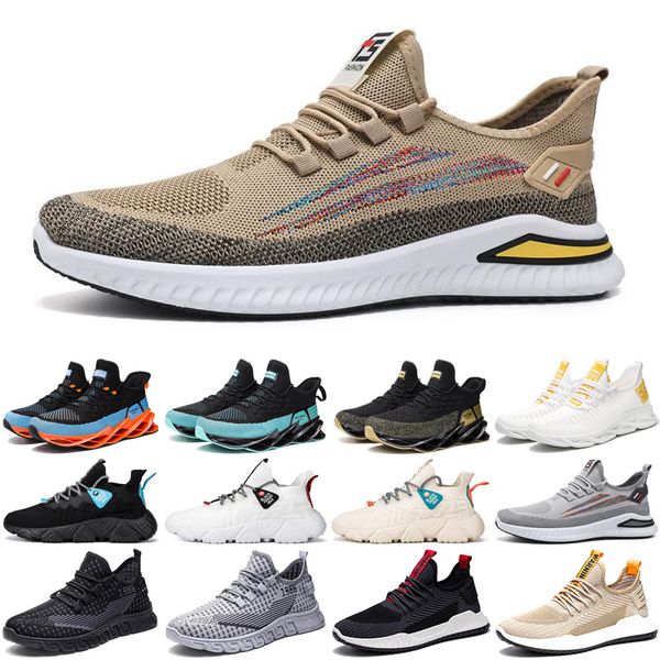 

ale men running shoes athletic black white outdoor cushion breathable mens trainers sports sneakers runners size 40-44, White;red