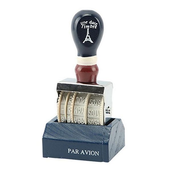 

popular in japan and south korea zakka creative retro wooden handle date roller stamp with base escolar school supplies bbyfin bwkf
