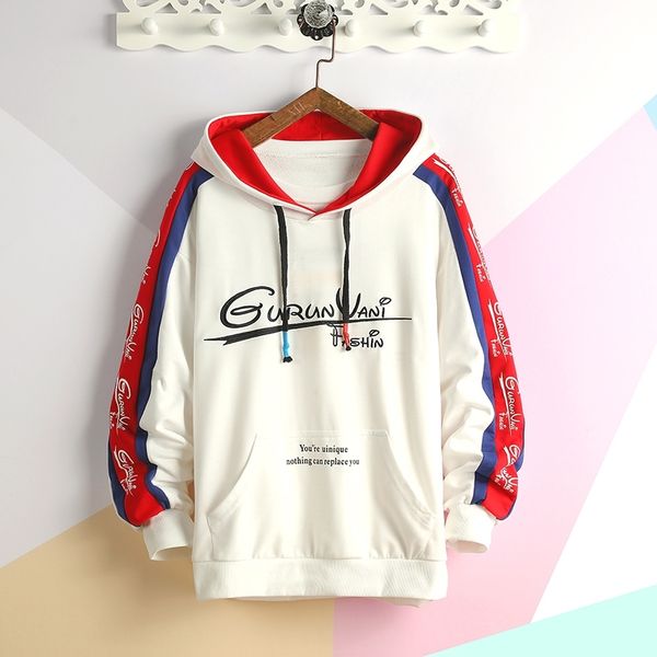 

2021 new big and tall mens color block hoodie fashion hoodies for male sweatshirt plus size hbg2, Black