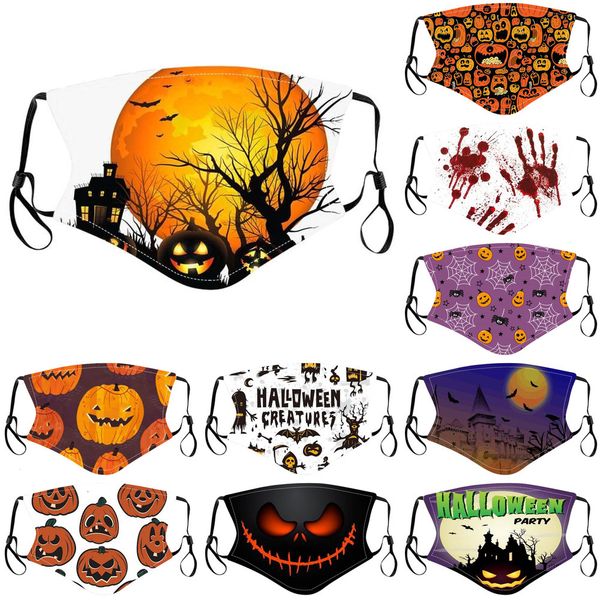 

halloween factory children fashion face mask designer dustproof haze printing cartoon washable windproof facemask pxyqn