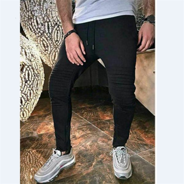 

Size M-3XL Autumn Men Hip Hop Harem Joggers new 2021 Fashion Male Running Trousers Solid Multi Pocket Pants Sweatpants