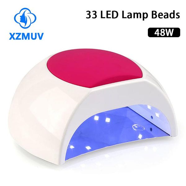 

nail dryers xzmuv uv led lamp for nails dryer 48w 33 leds gel drying varnish manicure art tool