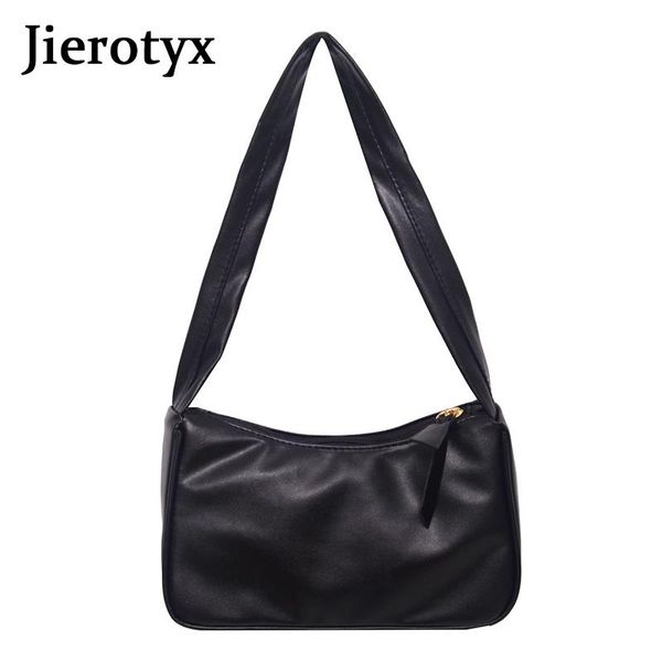 

jierotyx fashion leather chic women bags handbags leather casual shoulder bags soft strap handbags messenger female totes