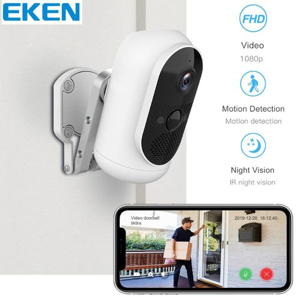 

1080p wifi battery camera ip65 eken argus weatherproof motion detection ir night vision wireless ip camera