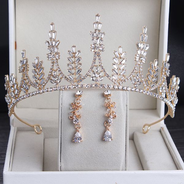 

korean bridal headdress new 2020 atmospheric hair ornament 18-year-old high-end crown wedding dress accessories, Silver
