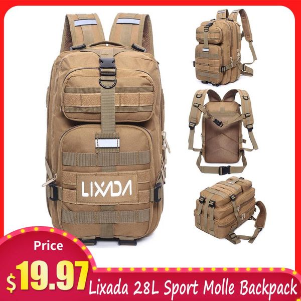 

lixada 28l outdoor sport molle backpack for camping hiking trekking mountaineering outdoor sport hunting backpack bags