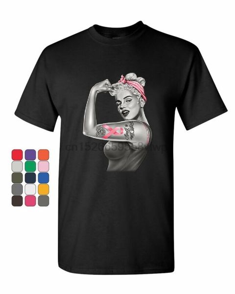 

pinup мэрилин монро розовая лента t-shirt рак молочной железы осведомленности мужская майка спортивная с капюшоном толстовка толстовка