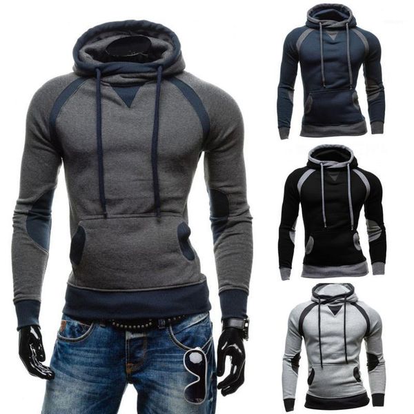 

autumn winter solid hoodies men casual tracksuits hip hop coat pullover sweatshirt men hoodies male moleton masculino 301, Black