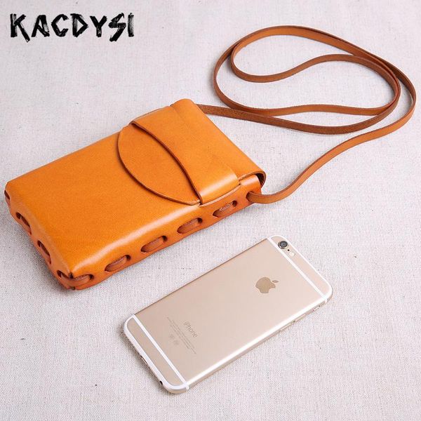 

2020 genuine cow leather designer handmade small vertical girl shoulder bag retro mini women body bag modern stylish phone purse