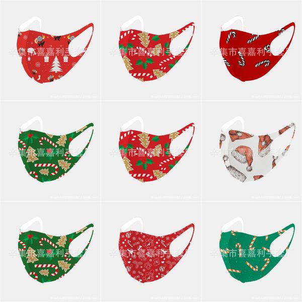 

breathing valve christmas mask foam sponge face christmas masks pm2.5 pollution face mouth christmas mask with breath wide straps washabl#52, Black