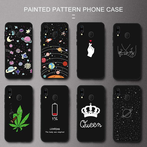 

the black shell of samsung galaxy mobile phone adopts fashionable soft pattern, which is suitable for samsung galaxy a60, a40, a30, a20,