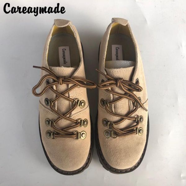 

boots careaymade- pure handmade boots,genuine leather shoes,the retro art mori girl shoes,casual short boots, matte shoes, Black