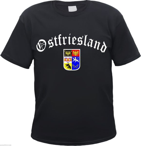 

ostfriesland футболка шварц - altdeutsch / wappen - s бис 3xl - эмден аурич лер спорта с капюшоном hoodie