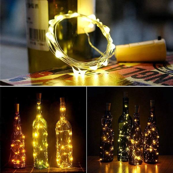 

led fashionkdnjbottle 12 wine pack 6.5ft cork 20 s for glass mason jar fairye8ob