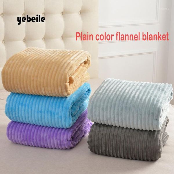 

yebeile coral blanket flannel fleece blanket solid one piece sofa warm bed throw h 5 colors1