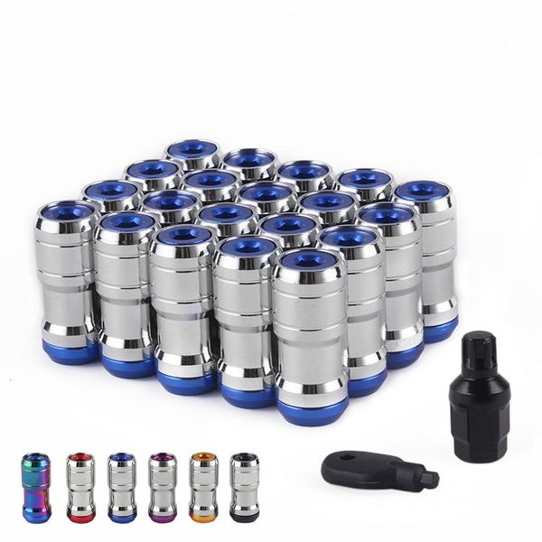 

racing lug wheel nuts 20pcs m12 x 1.5 m/12 x 1.25 acorn rim volk screw nissan for subaru suzuki toyota rs-ln001