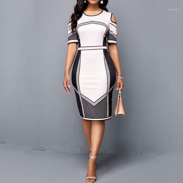 

summer elegant cocktail party dress vintage white plus size women midi dresses bodycon ladies hollow black retro dress1, White;black
