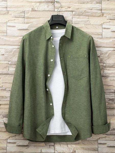 

men solid pocket front button up shirt without tee s71n#, White;black